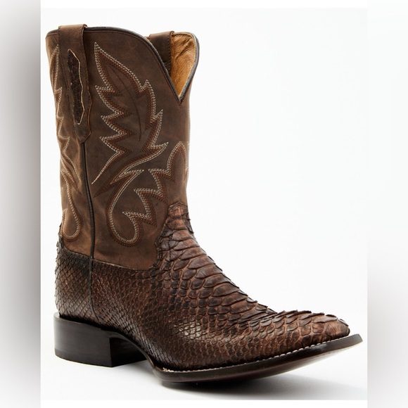CODY JAMES MEN'S EXOTIC SNAKE WESTERN BOOTS - BROAD SQUARE TOE